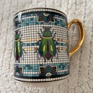 Anthropologie Bistro Garden Tile Mug